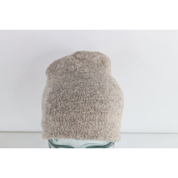 Vintage 90s Streetwear Grunge Wool Winter Beanie Hat Cap Oatmeal Brown Womens Vintage 90s Southpole Beanie Skull Cap Knit Embroidered Hip  main image 4